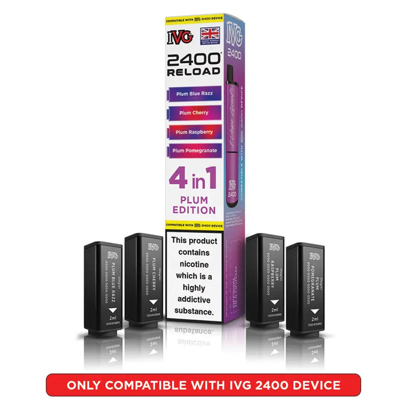 IVG 2400 Reload 4 in 1 Prefilled Pods - Box Of 5