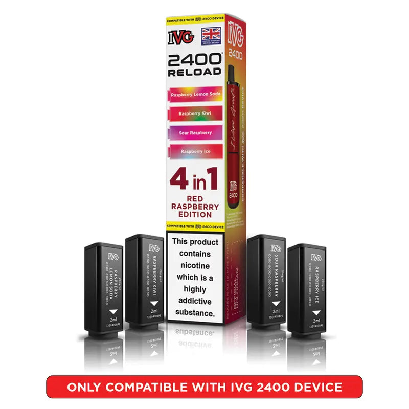 IVG 2400 Reload 4 in 1 Prefilled Pods - Box Of 5