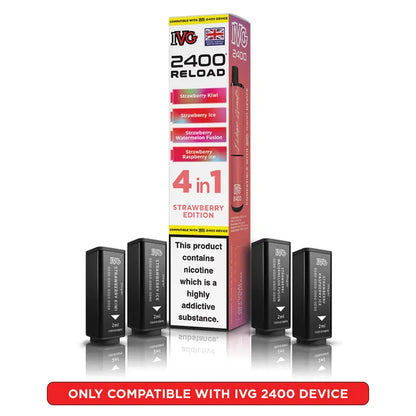 IVG 2400 Reload 4 in 1 Prefilled Pods - Box Of 5