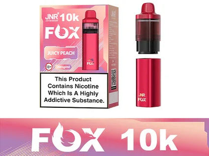 JNR Fox 10K Puffs Prefilled Pod Kit - Box Of 5