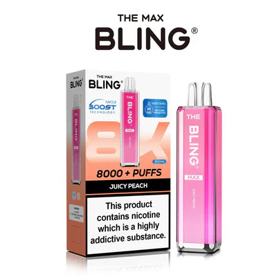 The Crystal Bling Max 8000 Puffs Prefilled Pod Kit
