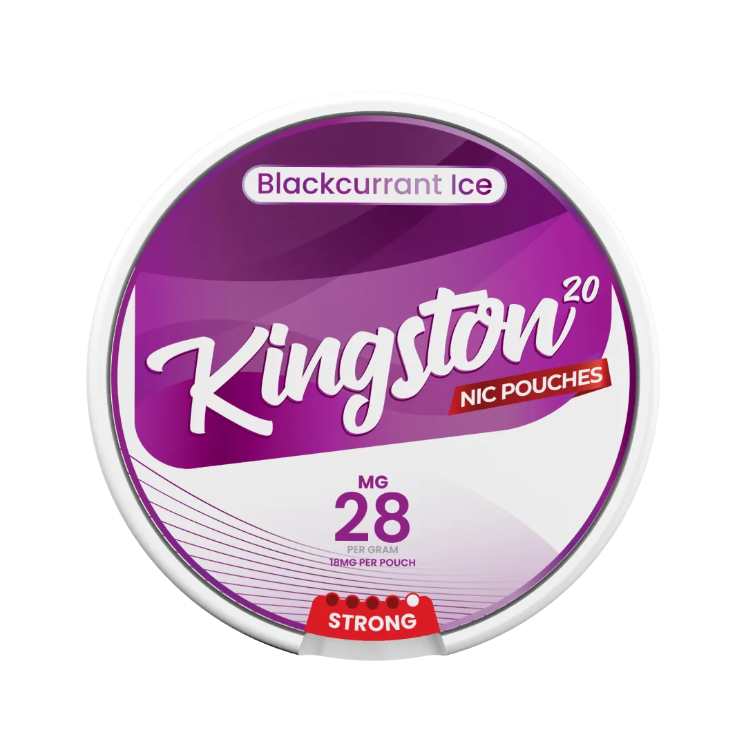 Kingston Blackcurrant Ice Nicotine Pouches - Pack Of 10