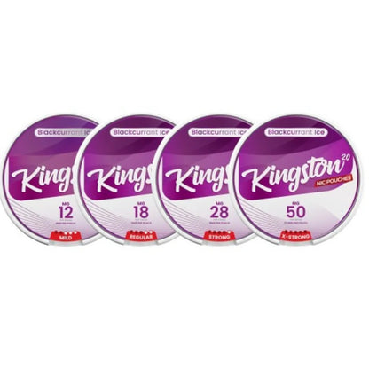 Kingston Blackcurrant Ice Nicotine Pouches - Pack Of 10