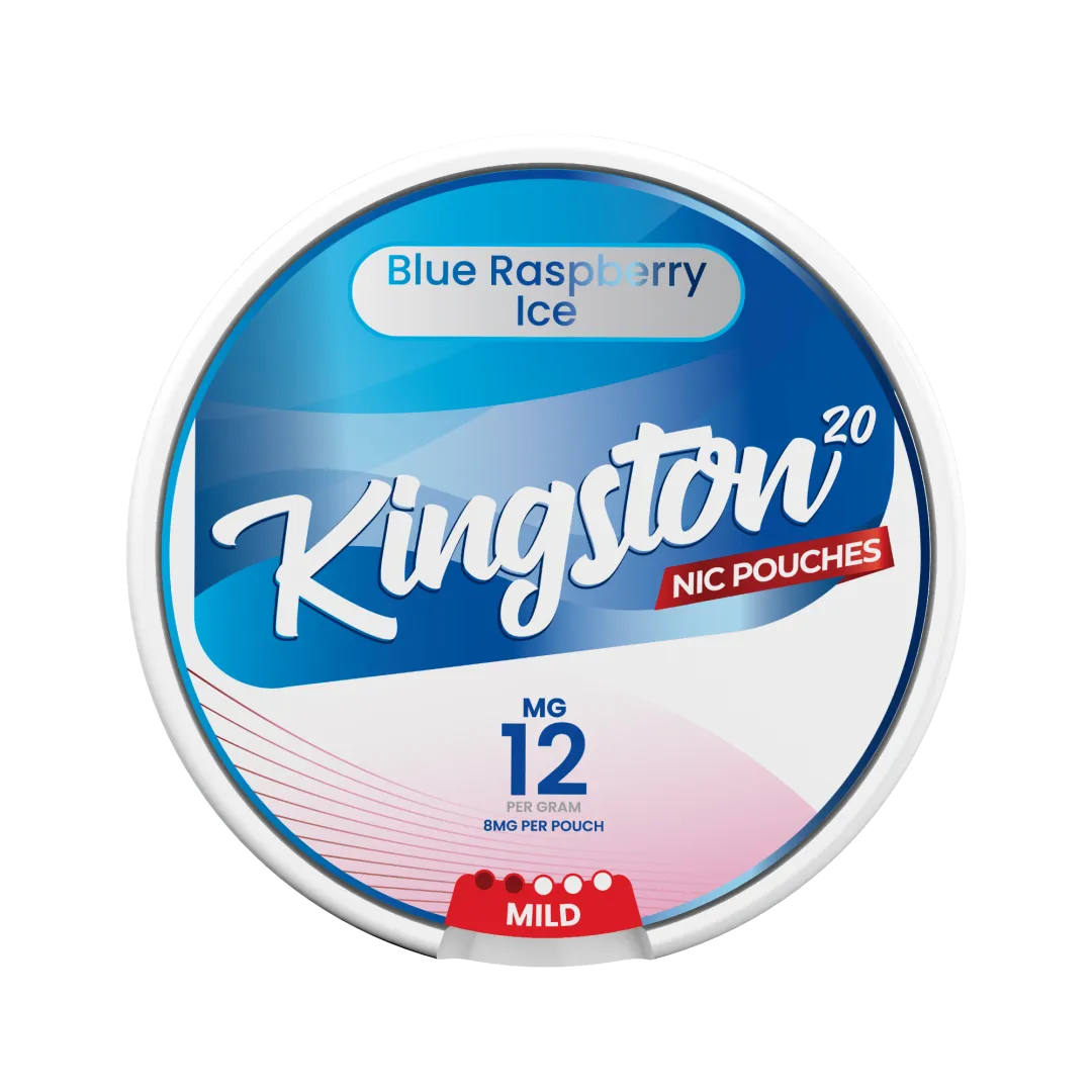 Kingston Blue Raspberry Ice Nicotine Pouches - Pack Of 10