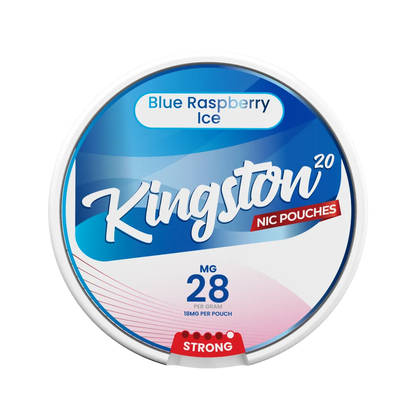 Kingston Blue Raspberry Ice Nicotine Pouches - Pack Of 10