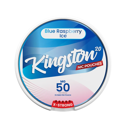 Kingston Blue Raspberry Ice Nicotine Pouches - Pack Of 10