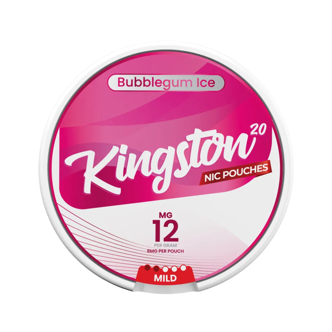 Kingston Bubblegum Ice Nicotine Pouches - Pack Of 10
