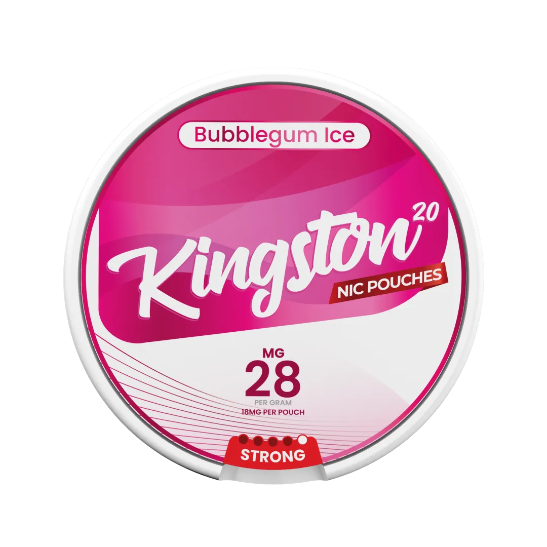 Kingston Bubblegum Ice Nicotine Pouches - Pack Of 10