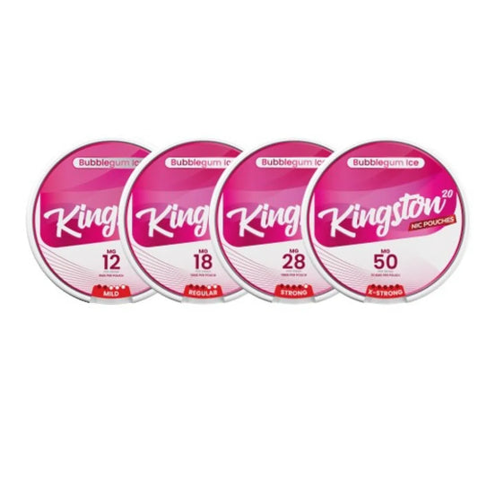 Kingston Bubblegum Ice Nicotine Pouches - Pack Of 10