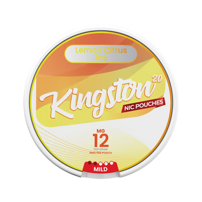 Kingston Lemon Citrus Ice Nicotine Pouches - Pack Of 10