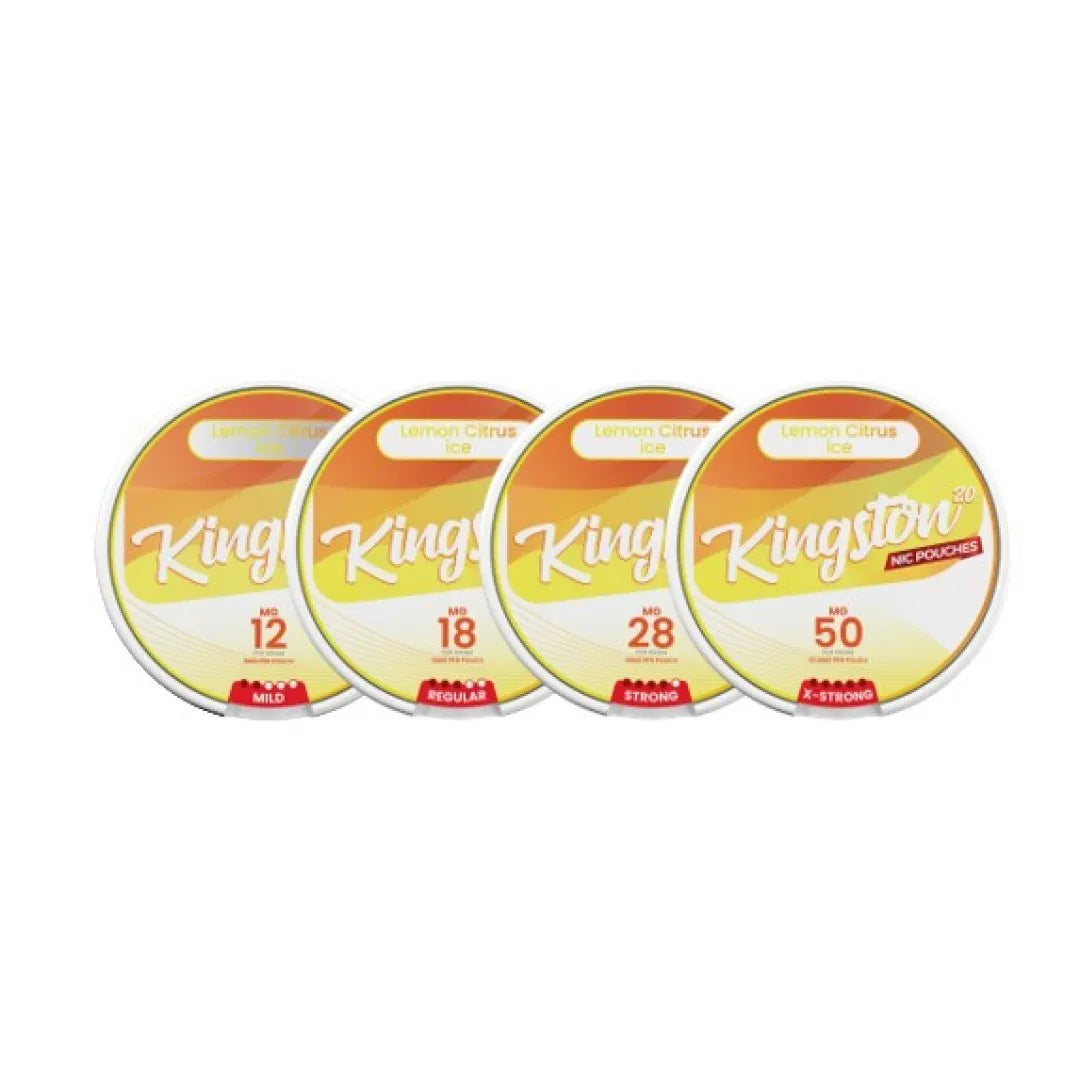 Kingston Lemon Citrus Ice Nicotine Pouches - Pack Of 10