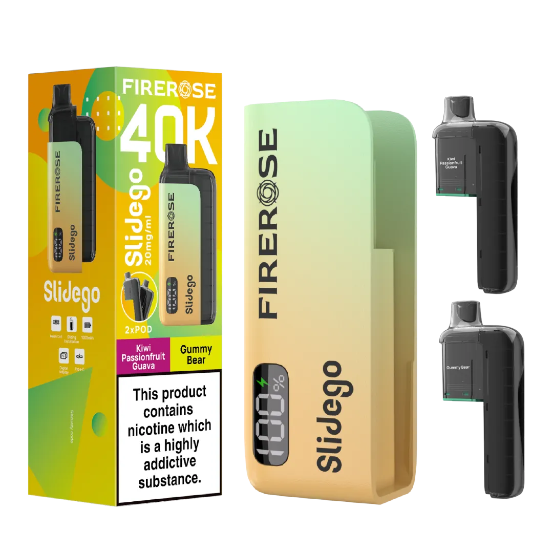 Firerose Slidego 40K Prefilled Pod Kit - Box of 5