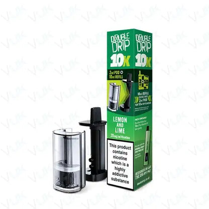 Double Drip 10K Prefilled Pod + Refill Container - Box Of 5