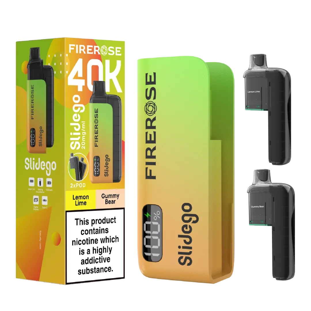 Firerose Slidego 40K Prefilled Pod Kit - Box of 5