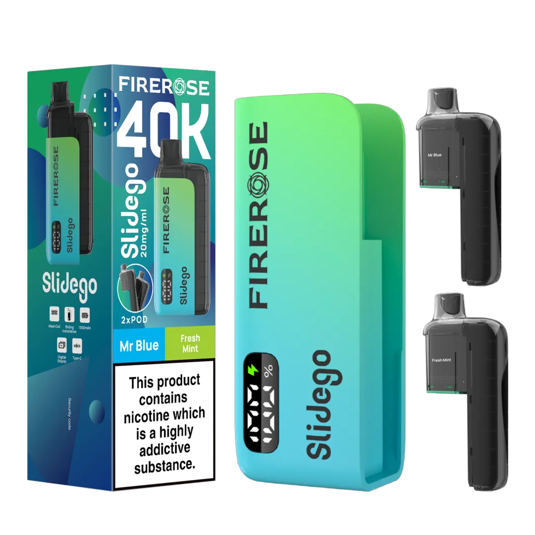Firerose Slidego 40K Prefilled Pod Kit - Box of 5