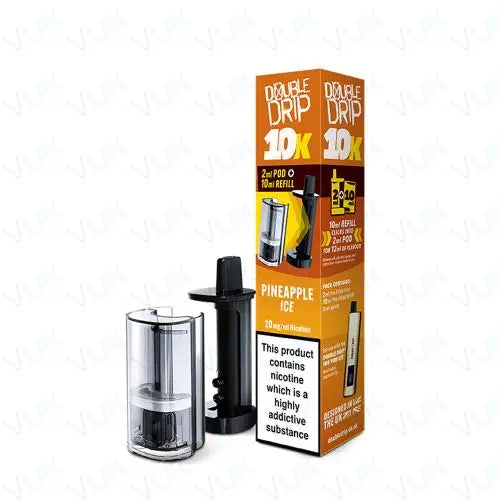 Double Drip 10K Prefilled Pod + Refill Container - Box Of 5