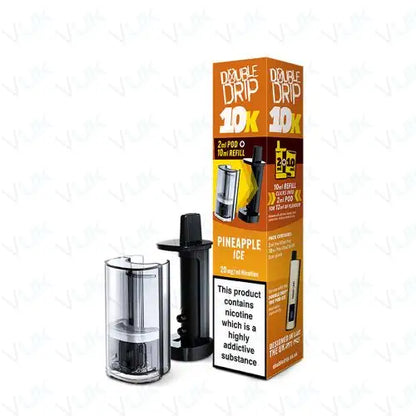 Double Drip 10K Prefilled Pod + Refill Container - Box Of 5