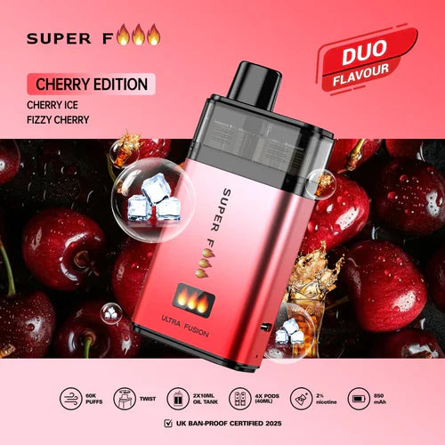 Superfire Ultra Fusion 60K Prefilled Pod Kit -Box of 5
