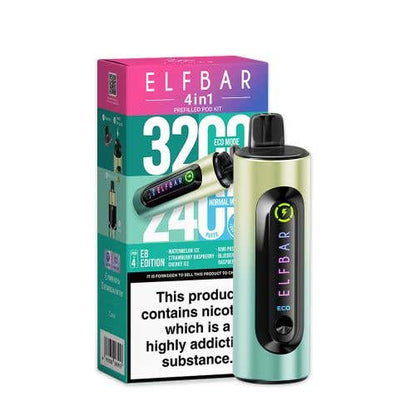 Elf Bar 4-in-1 3200 Prefilled Kit - Box of 5