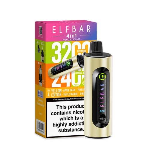 Elf Bar 4-in-1 3200 Prefilled Kit - Box of 5