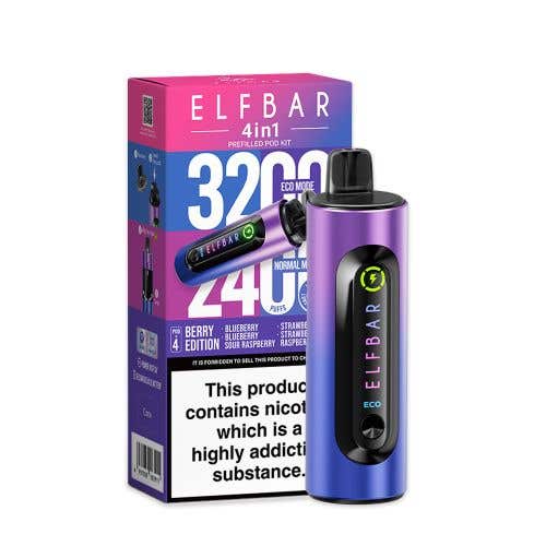 Elf Bar 4-in-1 3200 Prefilled Kit - Box of 5