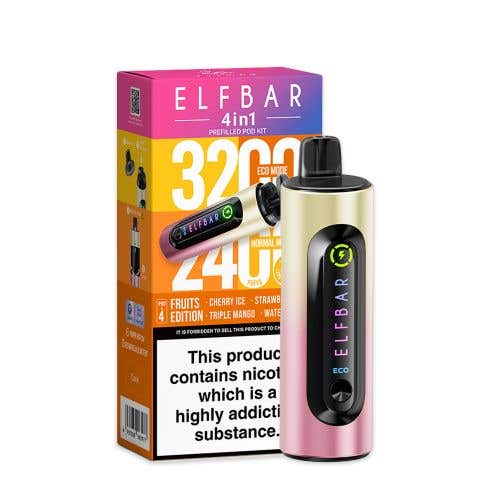 Elf Bar 4-in-1 3200 Prefilled Kit - Box of 5