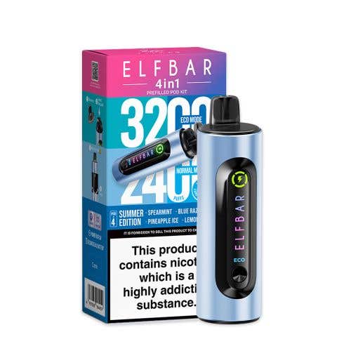 Elf Bar 4-in-1 3200 Prefilled Kit - Box of 5