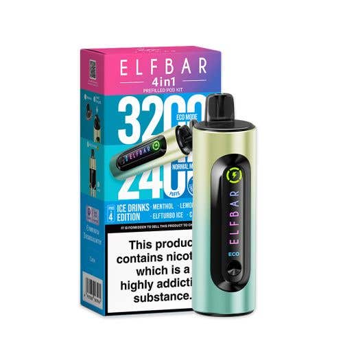 Elf Bar 4-in-1 3200 Prefilled Kit - Box of 5