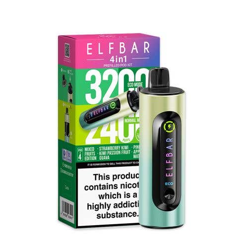 Elf Bar 4-in-1 3200 Prefilled Kit - Box of 5