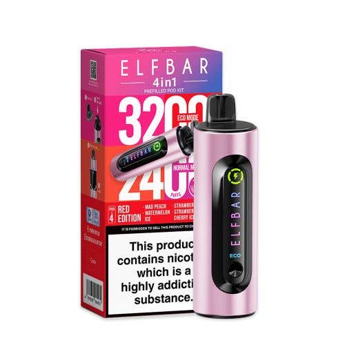 Elf Bar 4-in-1 3200 Prefilled Kit - Box of 5