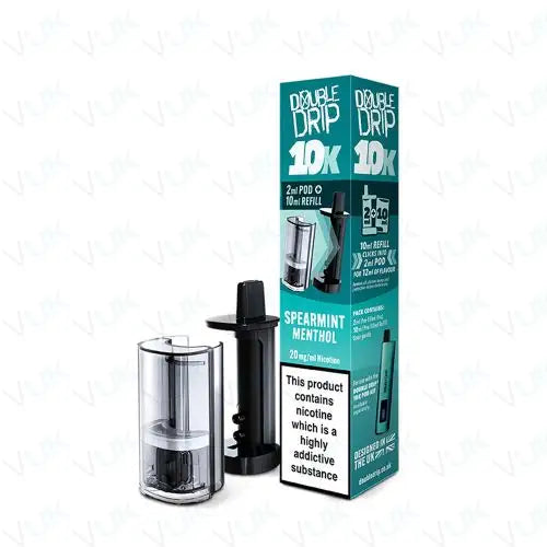 Double Drip 10K Prefilled Pod + Refill Container - Box Of 5