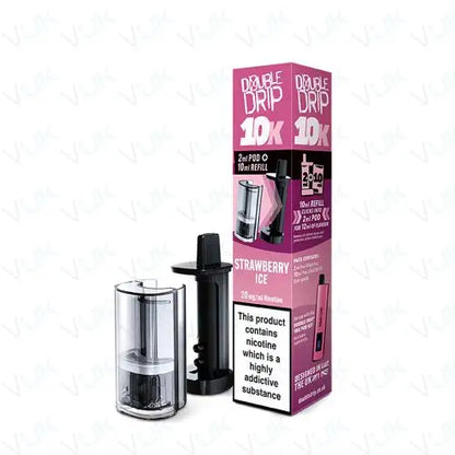 Double Drip 10K Prefilled Pod + Refill Container - Box Of 5