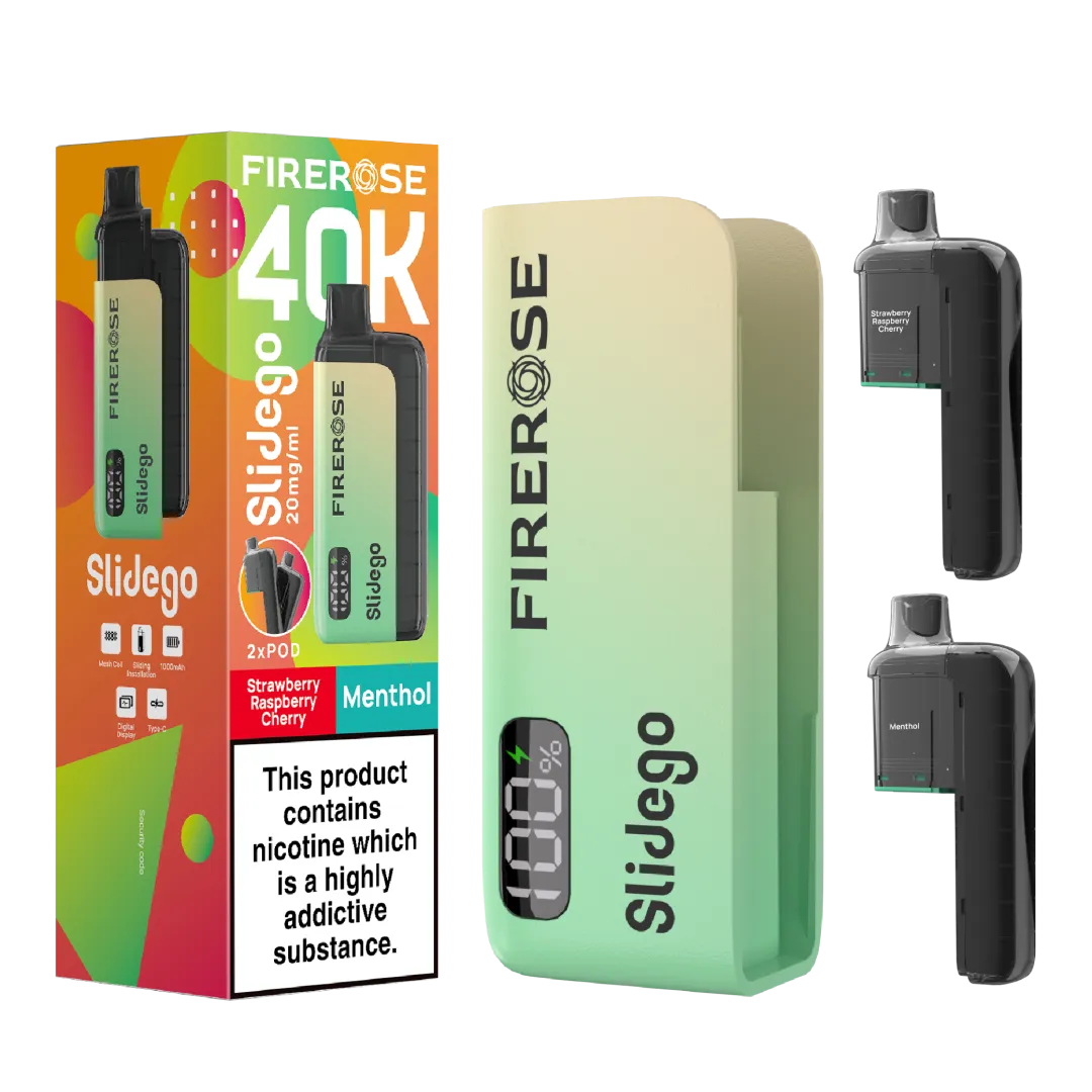 Firerose Slidego 40K Prefilled Pod Kit - Box of 5