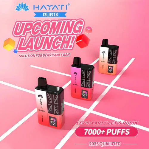 Hayati Rubik 7000+ Puffs Prefilled Kit - Box of 5