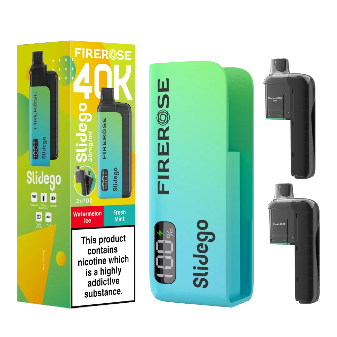 Firerose Slidego 40K Prefilled Pod Kit - Box of 5